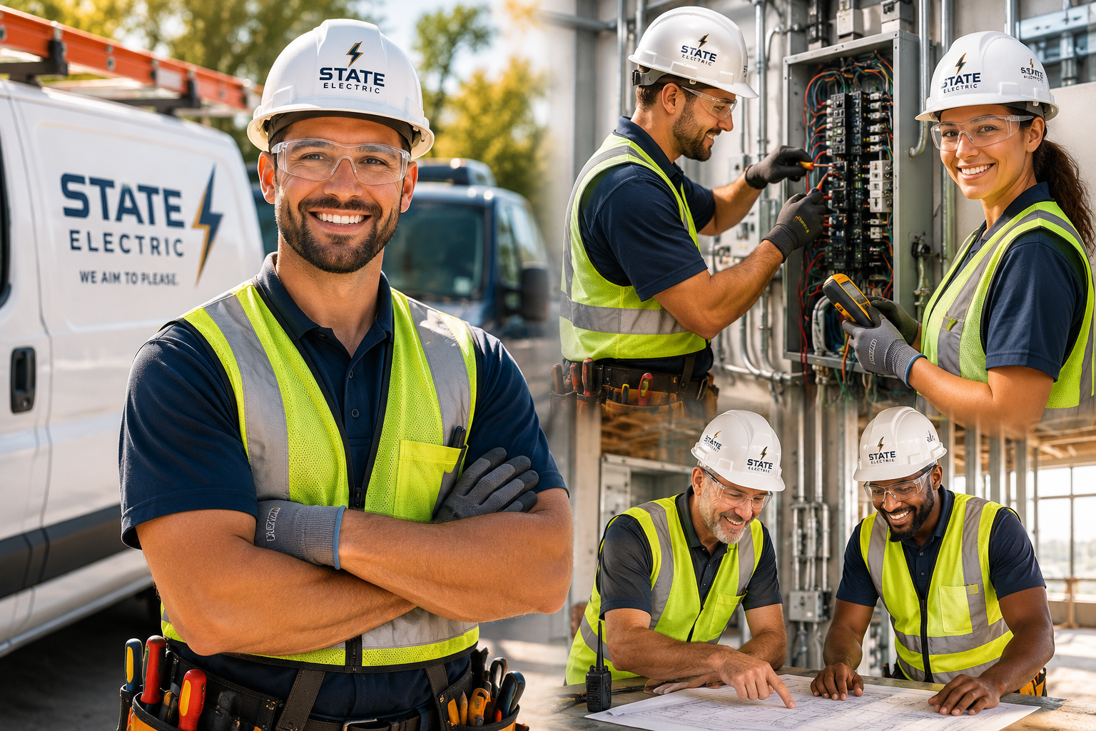 State Electric crew on the job